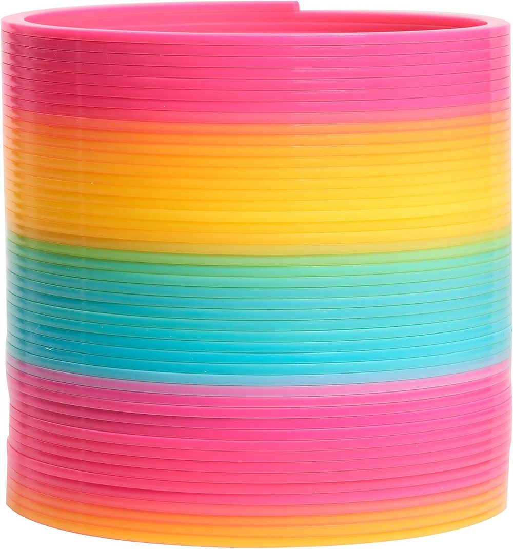 Giant Rainbow Plastic Slinky — view 3