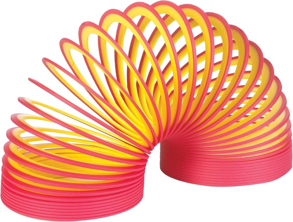 Neon Plastic Slinky by Poof